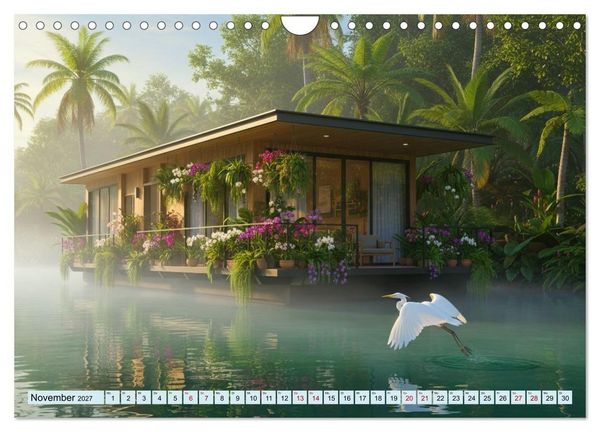 Produktbild: Sanft treibende Urlaubstr&auml;ume (Wandkalender 2027 DIN A4 quer), CALVENDO Monatskalender