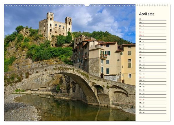 Produktbild: Ligurien - Berge und Meer (Wandkalender 2026 DIN A2 quer), CALVENDO Monatskalender