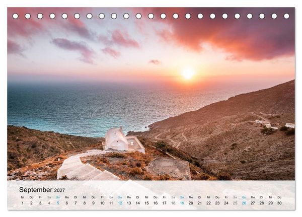 Produktbild: Griechenland - Inselparadies in Europa (Tischkalender 2027 DIN A5 quer), CALVENDO Monatskalender