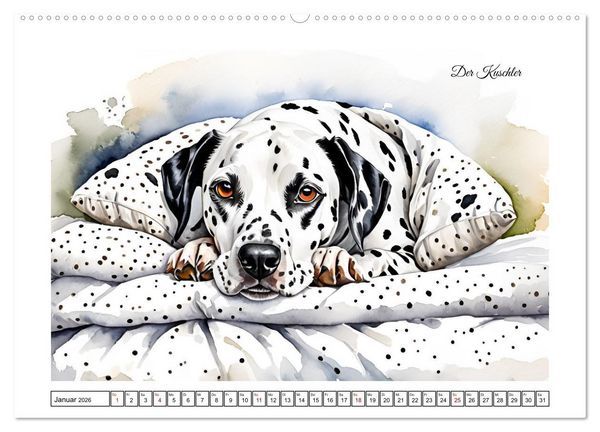 Produktbild: Hundetr&auml;ume (Wandkalender 2026 DIN A2 quer), CALVENDO Monatskalender