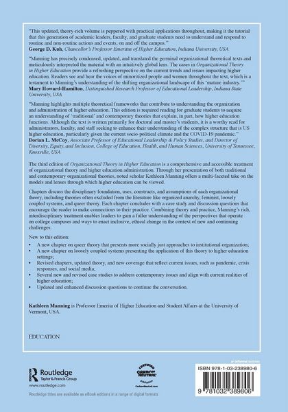 Produktbild: Organizational Theory in Higher Education