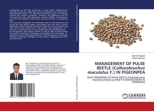 Produktbild: MANAGEMENT OF PULSE BEETLE (Callosobruchus maculatus F.) IN PIGEONPEA