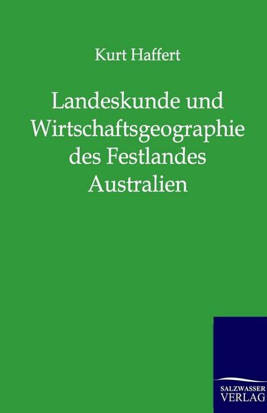 Produktbild: Landeskunde und Wirtschaftsgeographie des Festlandes Australien