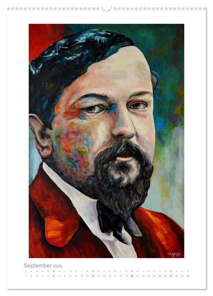 Produktbild: PopArt Bilder ber&uuml;hmter Komponisten (hochwertiger Premium Wandkalender 2026 DIN A2 hoch), Kunstdruck in Hochglanz