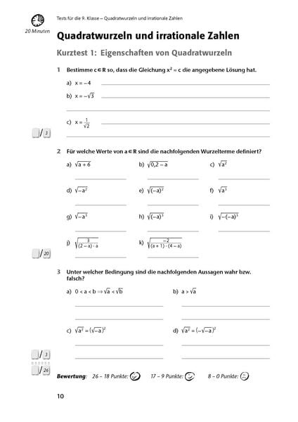 Produktbild: Fit in Test und Klassenarbeit &ndash; Mathematik 9./10. Klasse Gymnasium