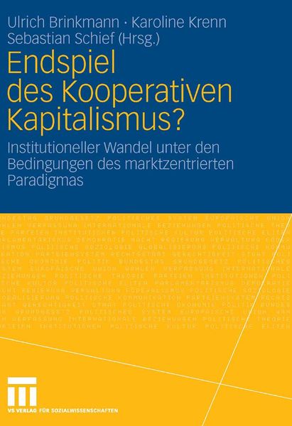 Produktbild: Endspiel des Kooperativen Kapitalismus?