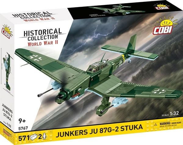 COBI Historical Collection 5767 - Junkers JU 87 G-2 STUKA, Bausatz 1:32, 571/2 Klemmbausteine