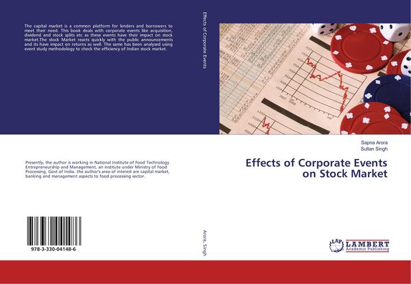 Produktbild: Effects of Corporate Events on Stock Market