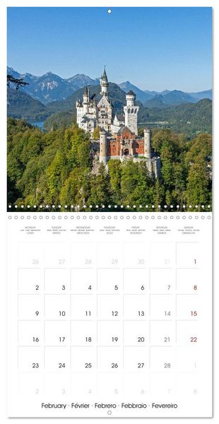 Produktbild: Romantic Castles and Palaces in Germany (Wall Calendar 2026 12 &times; 12 Inch) CALVENDO 12 Month Wall Calendar