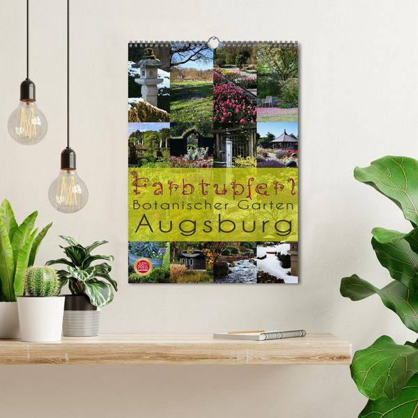 Produktbild: Farbtupferl - Botanischer Garten Augsburg (Wandkalender 2026 DIN A3 hoch), CALVENDO Monatskalender