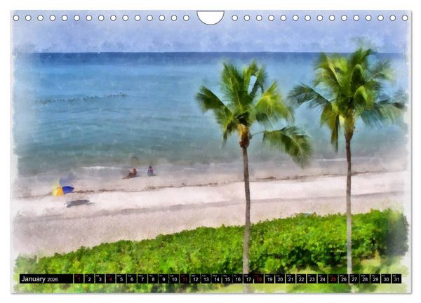 Produktbild: Beautiful Beaches Of Naples (Wall Calendar 2026 DIN A4 landscape), CALVENDO 12 Month Wall Calendar