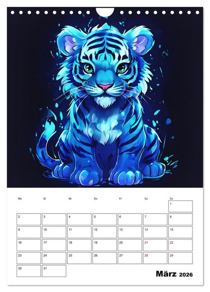 Produktbild: Tierisches Horoskop (Wandkalender 2026 DIN A4 hoch), CALVENDO Monatskalender