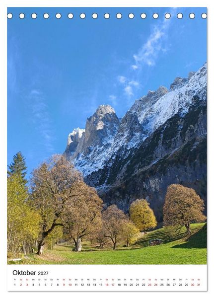 Produktbild: Traumhafte Bergwelt - Im Bann des Lichts (Tischkalender 2027 DIN A5 hoch), CALVENDO Monatskalender