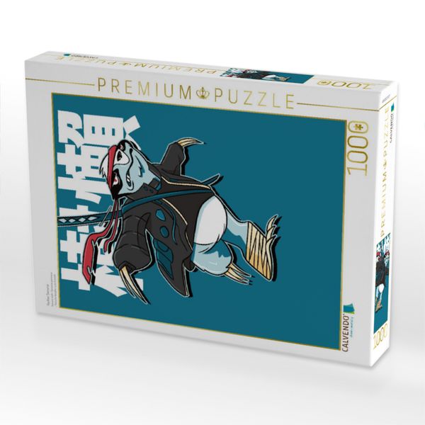 Produktbild: CALVENDO Puzzle Faultier Samurai | 1000 Teile Lege-Gr&ouml;&szlig;e 64x48cm Foto-Puzzle f&uuml;r gl&uuml;ckliche Stunden