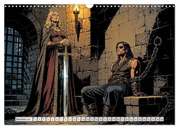 Produktbild: Die Nibelungen: Glanz und Verderben (Wandkalender 2027 DIN A3 quer), CALVENDO Monatskalender