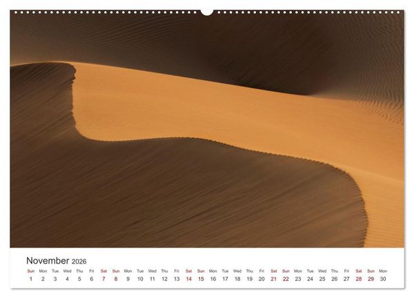 Produktbild: Desert dunes in Abu Dhabi (Wall Calendar 2026 DIN A2 landscape), CALVENDO 12 Month Wall Calendar