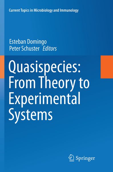 Produktbild: Quasispecies: From Theory to Experimental Systems