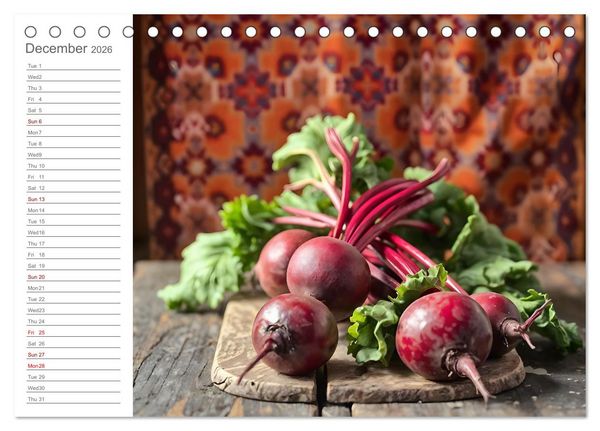 Produktbild: Superfood Dreams - AI art for gourmets (Desk Calendar 2026 DIN A5 landscape), CALVENDO 12 Month DeskCalendar