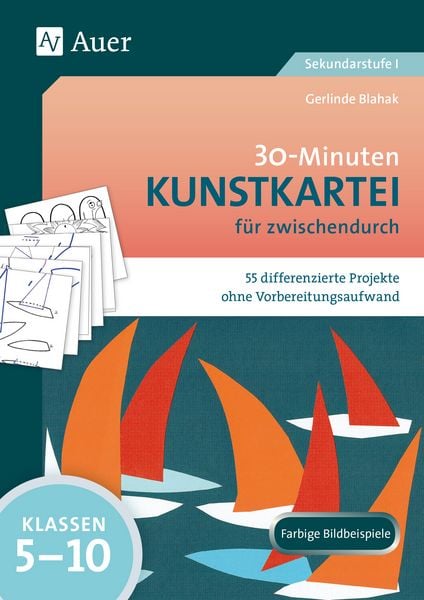 Produktbild: 30-Minuten-Kunstkartei f&uuml;r zwischendurch