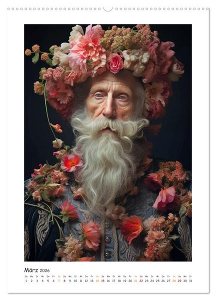Produktbild: Auch M&auml;nner m&ouml;gen Blumen (Wandkalender 2026 DIN A2 hoch), CALVENDO Monatskalender