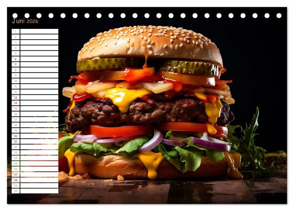 Produktbild: Fastfood &Auml;sthetik (Tischkalender 2026 DIN A5 quer), CALVENDO Monatskalender