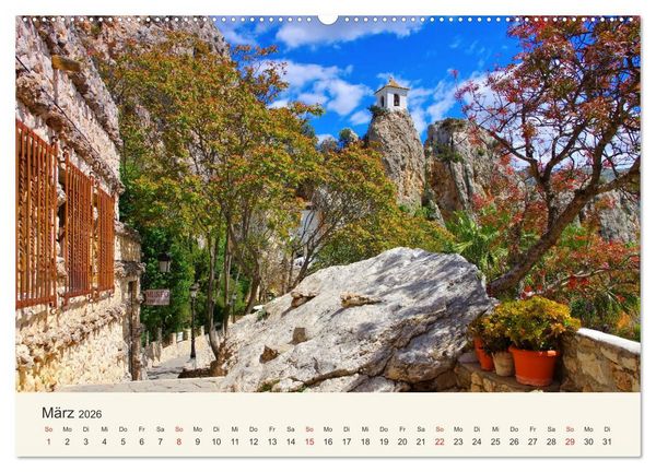 Produktbild: El Castell de Guadalest - In der Berglandschaft der Costa Blanca (Wandkalender 2026 DIN A2 quer), CALVENDO Monatskalender