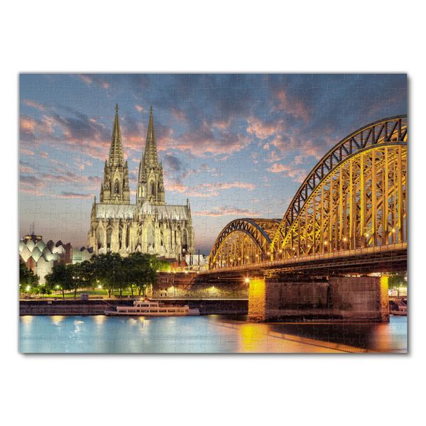 Produktbild: Lais Puzzle K&ouml;ln Skyline mit Dom und Br&uuml;cke 500 Teile