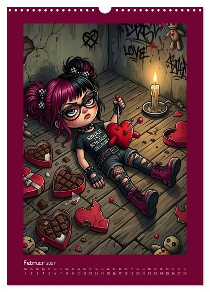 Produktbild: Fabulous Dolls - Gothic-G&ouml;res Abenteuer (Wandkalender 2027 DIN A3 hoch), CALVENDO Monatskalender