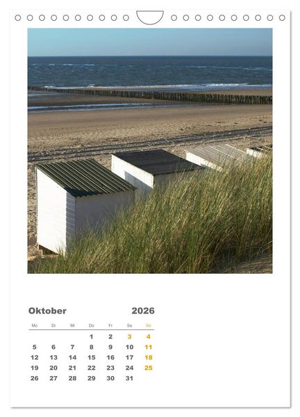 Produktbild: Hollands Strandparadies Zeeland (Wandkalender 2026 DIN A4 hoch), CALVENDO Monatskalender