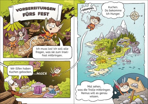 Produktbild: Lesel&ouml;wen Comics 1. Klasse - Drachen-Alarm auf der magischen Insel