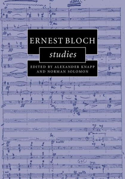 Produktbild: Ernest Bloch Studies