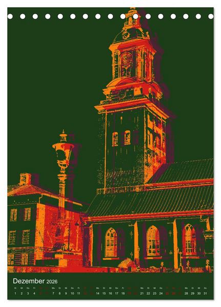 Produktbild: POP-ART meets G&ouml;teborg (Tischkalender 2026 DIN A5 hoch), CALVENDO Monatskalender