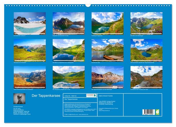 Produktbild: Der Tappenkarsee (Wandkalender 2026 DIN A2 quer), CALVENDO Monatskalender