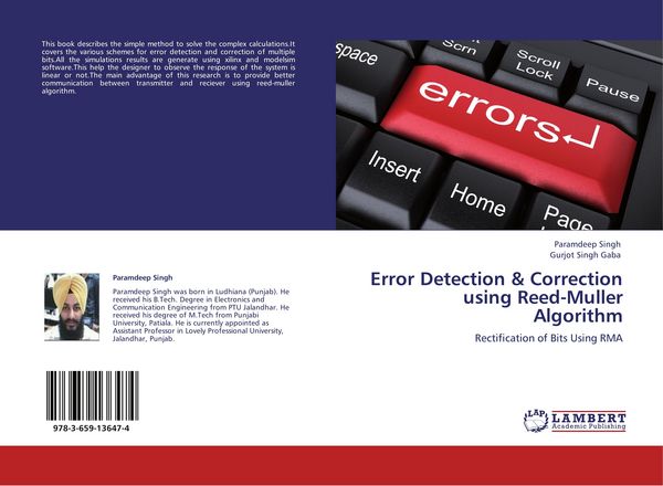 Produktbild: Error Detection & Correction using Reed-Muller Algorithm