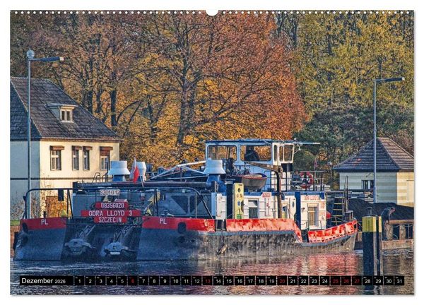 Produktbild: Binnenschiffe (hochwertiger Premium Wandkalender 2026 DIN A2 quer), Kunstdruck in Hochglanz
