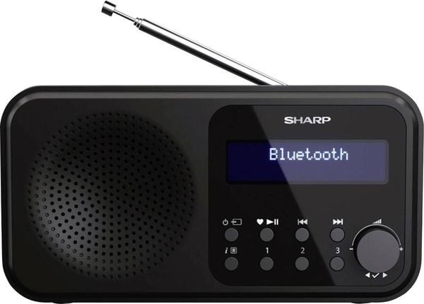 Sharp DR-P420 Tischradio DAB+, DAB, FM Bluetooth®, USB Schwarz