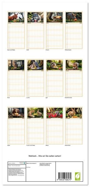 Produktbild: Familienplaner 2026 - Mahlzeit... Wie wir Sie selten sehen! mit 5 Spalten (Wandkalender, 21 x 45 cm) CALVENDO