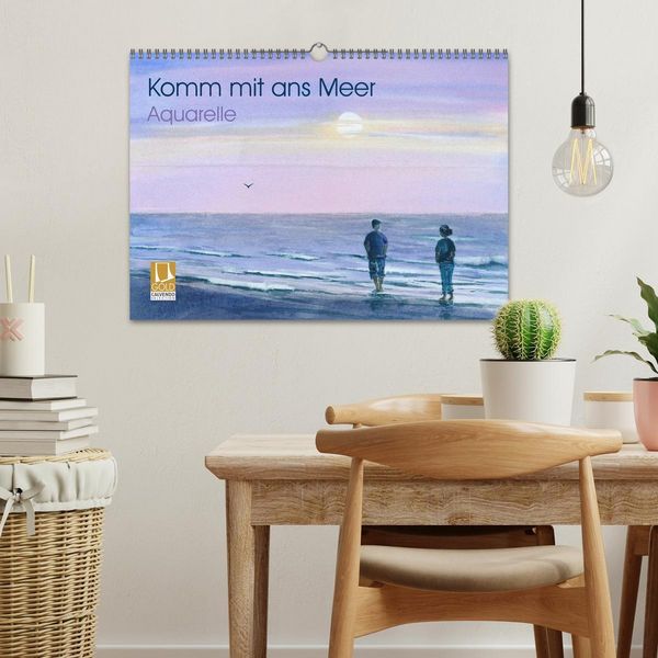 Produktbild: Komm mit ans Meer &ndash; Aquarelle (Wandkalender 2026 DIN A3 quer), CALVENDO Monatskalender