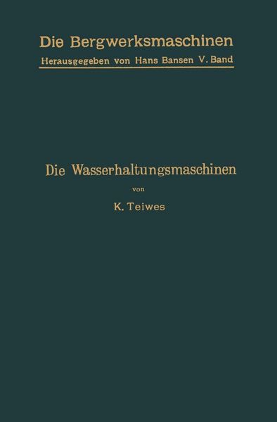 Produktbild: Die Wasserhaltungsmaschinen