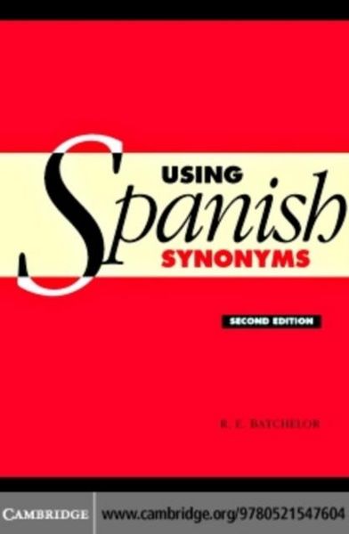 Produktbild: Using Spanish Synonyms