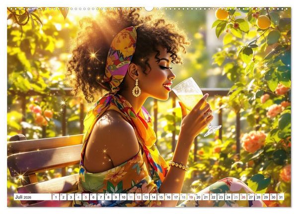 Produktbild: Lichtgefl&uuml;ster (Wandkalender 2026 DIN A2 quer), CALVENDO Monatskalender