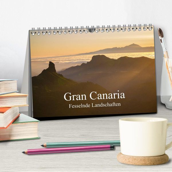 Produktbild: Gran Canaria - Fesselnde Landschaften (Tischkalender 2026 DIN A5 quer), CALVENDO Monatskalender