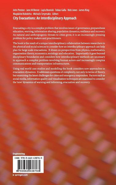 Produktbild: City Evacuations: An Interdisciplinary Approach