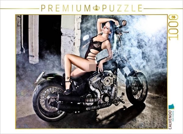 CALVENDO Puzzle Harley-Davidson Softail Custom FXSTC 1989 | 1000 Teile Lege-Größe 64x48cm Foto-Puzzle für glückliche Stunden