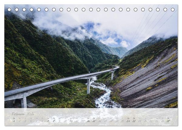 Produktbild: Neuseeland von Nord bis S&uuml;d (Tischkalender 2026 DIN A5 quer), CALVENDO Monatskalender