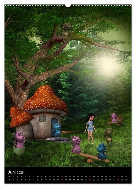 Produktbild: Kinder - Tr&auml;ume (hochwertiger Premium Wandkalender 2026 DIN A2 hoch), Kunstdruck in Hochglanz