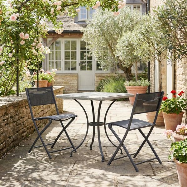Produktbild: 2-tlg. Gartenstuhl Balkonstuhl Klappstuhl Sumila