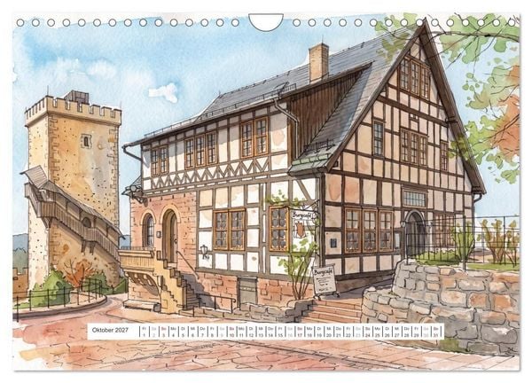 Produktbild: Zauberhafte Wartburg (Wandkalender 2027 DIN A4 quer), CALVENDO Monatskalender