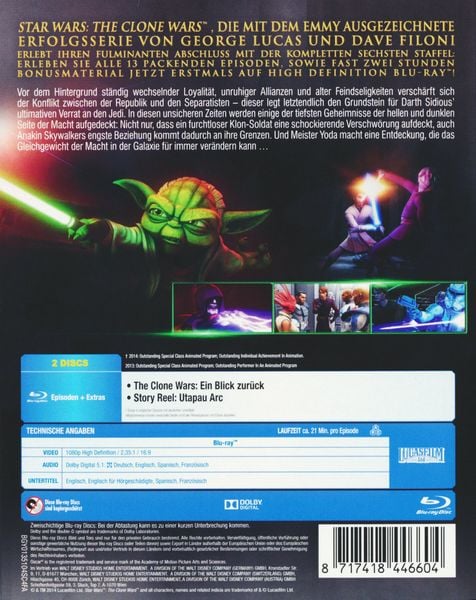 Produktbild: Star Wars - The Clone Wars - Staffel 6 [2 BRs]