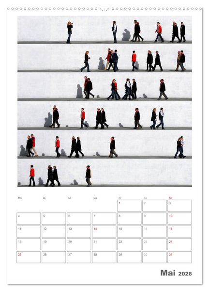 Produktbild: Wall People - Bilderserie von Eka Sharashidze (hochwertiger Premium Wandkalender 2026 DIN A2 hoch), Kunstdruck in Hochglanz
